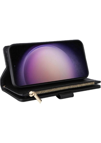 Samsung Galaxy S23 Kart Yuvaları Için Flip Case Kayış Darbeye Cüzdan (Yurt Dışından) indirimleri