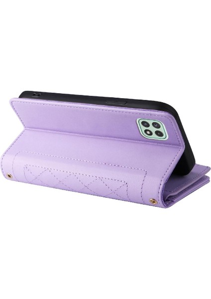 Samsung Galaxy S21 Artı Kayış Darbeye Cüzdan Kart Yuvaları Için Flip Case (Yurt Dışından)