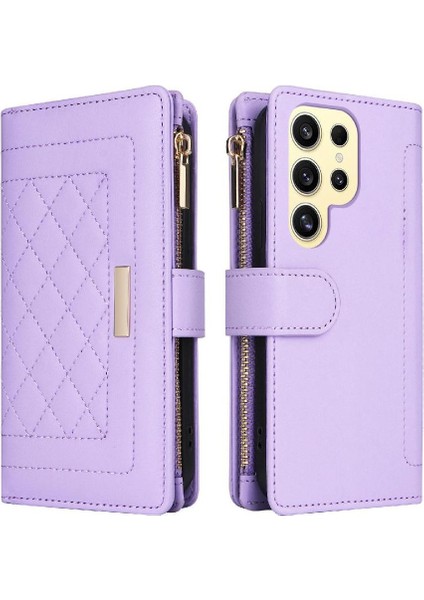 Samsung Galaxy S24 Ultra Cüzdan Kayış Darbeye Kart Yuvaları Için Flip Case (Yurt Dışından) modelleri