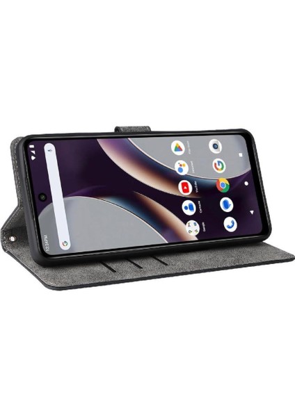 Blu G54 Manyetik Kapatma Kart Yuvaları Için Kılıf Kapak Pu Deri Flip Folio (Yurt Dışından)