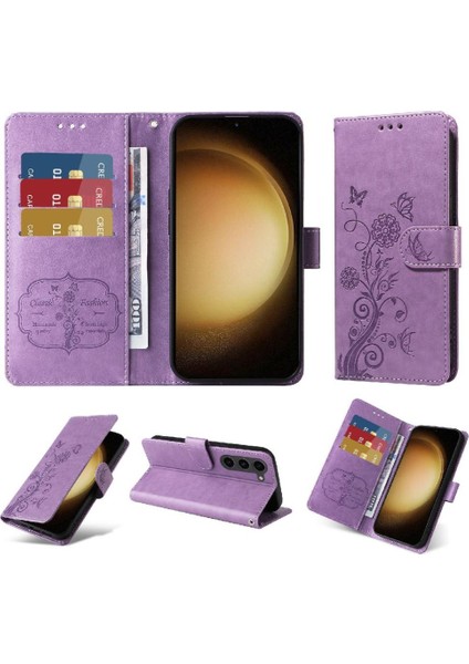 Samsung Galaxy S23 Deri Flip Kart Yuvaları Çiçek Için Flip Case (Yurt Dışından) indirimleri
