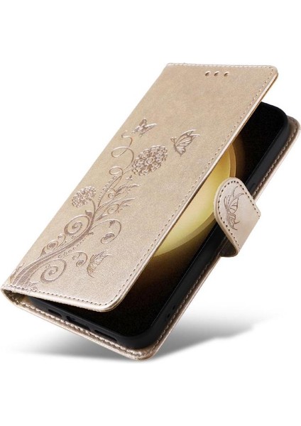 Samsung Galaxy S23 Deri Flip Kart Yuvaları Çiçek Için Flip Case (Yurt Dışından) indirimleri