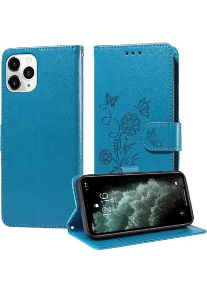 IPhone 11 Pro Için Flip Case Çiçek Cardyuvaları Deri Flip (Yurt Dışından)