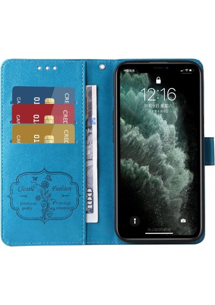 IPhone 11 Pro Için Flip Case Çiçek Cardyuvaları Deri Flip (Yurt Dışından)