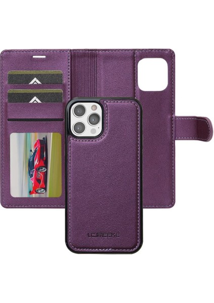 IPhone 11 Için Flip Case Pro Bölünmüş Deri Cüzdan Telefon Kapak Pu Deri 2 (Yurt Dışından)