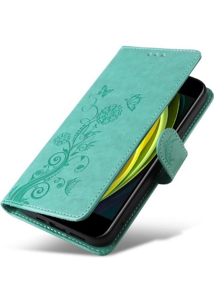 IPhone 7/8 Deri Çiçek Kart Yuvaları Flip Case (Yurt Dışından)