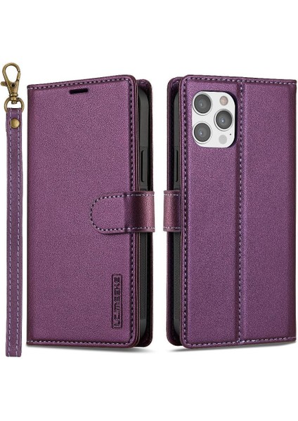 IPhone 11 Için Flip Case Pro Max Bölünmüş Deri Cüzdan Telefon Kapak 2 In 1 Pu (Yurt Dışından)