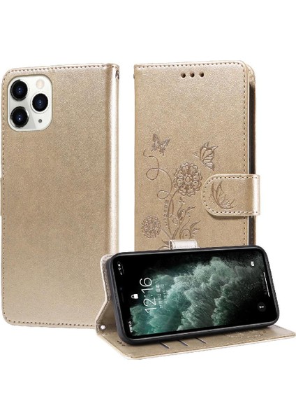 IPhone 11 Pro Için Flip Case Çiçek Cardyuvaları Deri Flip (Yurt Dışından)
