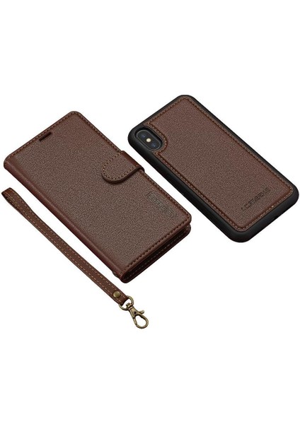 IPhone Xs Max Cüzdan Kılıf Için Flip Case Pu Deri Ayrılabilir 2 In 1 Bölünmüş (Yurt Dışından)