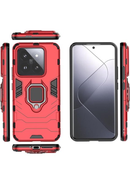 Halka Araba Montaj Kickstand Durumda Xiaomi 14 Pro Askeri Sınıf Koruma (Yurt Dışından)