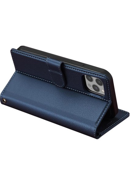 IPhone 11 Için Flip Case Pro Max Bölünmüş Deri Cüzdan Telefon Kapak 2 In 1 Pu (Yurt Dışından)
