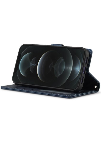 IPhone 11 Için Flip Case Pro Max Bölünmüş Deri Cüzdan Telefon Kapak 2 In 1 Pu (Yurt Dışından)