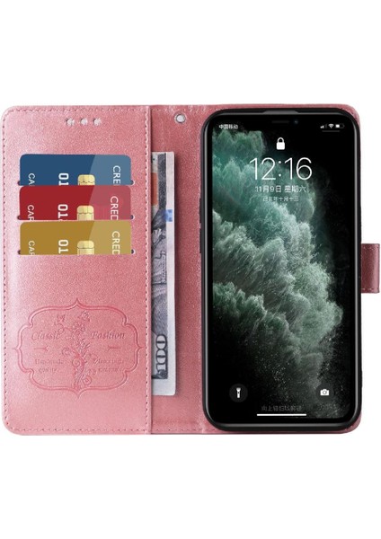 IPhone 11 Pro Max Cardyuvaları Çiçek Deri Flip Case Için Flip Case (Yurt Dışından)