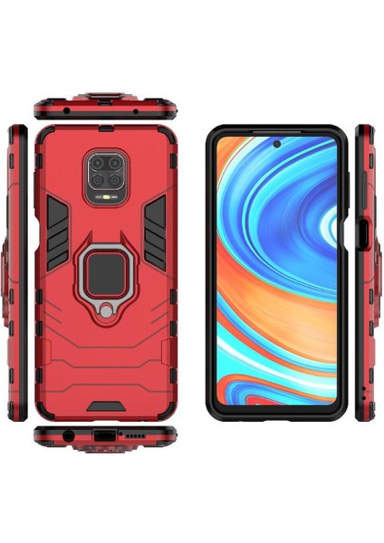 Halka Araba Montaj Kickstand Durumda Xiaomi Redmi Not 9 Için Pro Kickstand Sınıf (Yurt Dışından)