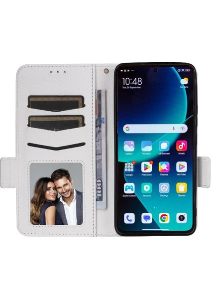 Xiaomi 14T Pro Için Flip Case Kart Yuvaları Tutucu Cüzdan Pu Deri Yan (Yurt Dışından)