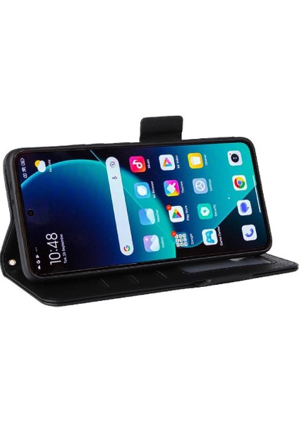 Xiaomi 14T Pro Için Flip Case Kart Yuvaları Tutucu Cüzdan Pu Deri Yan (Yurt Dışından)