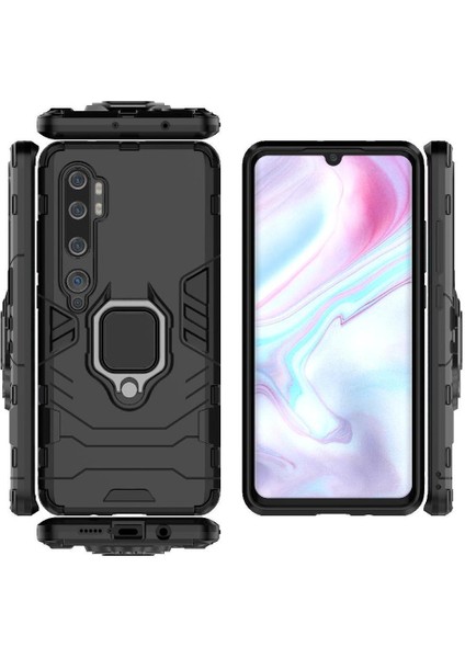Halka Araba Dağı Kickstand Vaka Xiaomi Mi Cc9 Pro Askeri Sınıf Metal (Yurt Dışından)