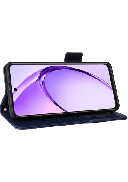 Oppo Için Flip Case A3X 4g/5g Cüzdan Kart Yuvaları Tutucu Yan Toka Manyetik (Yurt Dışından)