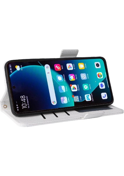 Xiaomi 14T Manyetik Pu Deri Yan Toka Cüzdan Kart Yuvaları Için Flip Case (Yurt Dışından) modelleri