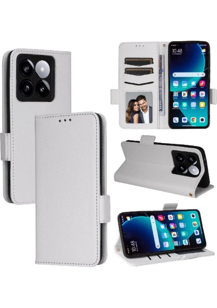 Xiaomi 14T Manyetik Pu Deri Yan Toka Cüzdan Kart Yuvaları Için Flip Case (Yurt Dışından) indirimleri