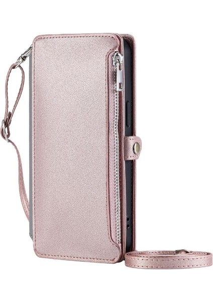 Nokia G22 Fermuar Faturaları Yuvası Durumda Cüzdan Uzun Kordon Için Crossbody Durumda (Yurt Dışından)