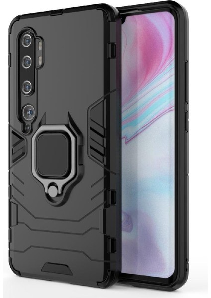 Halka Araba Dağı Kickstand Vaka Xiaomi Mi Cc9 Pro Askeri Sınıf Metal (Yurt Dışından)