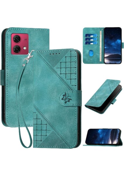 Motorola Moto G84 5g Için Ayrılabilir El Kayışı ve Kredi ile Flip Case (Yurt Dışından)