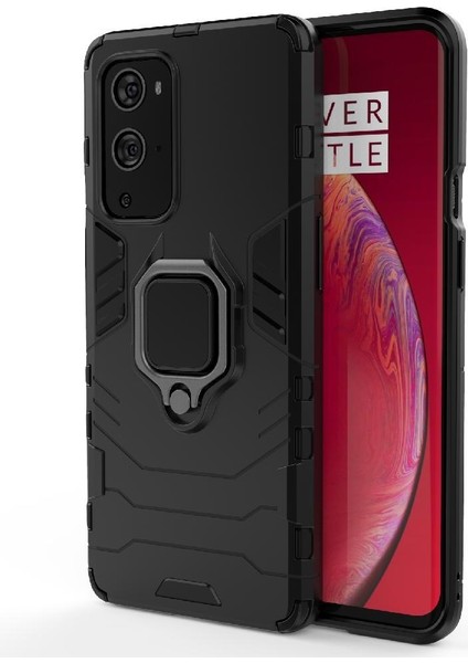 Oneplus 9 Pro Askeri Sınıf Koruma Için Halka Araba Montaj Kickstand Durumda (Yurt Dışından) modelleri