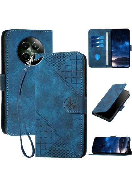 Realme 12 5g Yüksek Kaliteli Deri Telefon Kılıfı ve Kredi Kartı Için Flip Case (Yurt Dışından)