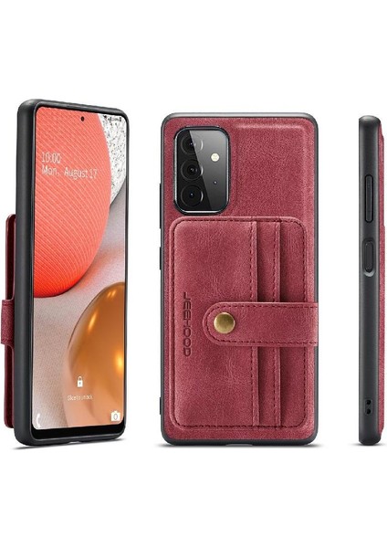 Samsung Galaxy A52 5g Manyetik Cüzdan Kablosuz Şarj Rfıd Için Kılıf (Yurt Dışından)