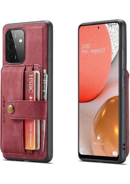 Samsung Galaxy A52 5g Manyetik Cüzdan Kablosuz Şarj Rfıd Için Kılıf (Yurt Dışından)