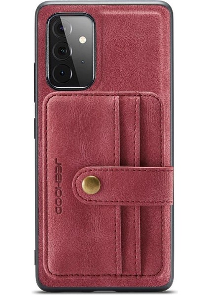 Samsung Galaxy A52 5g Manyetik Cüzdan Kablosuz Şarj Rfıd Için Kılıf (Yurt Dışından)