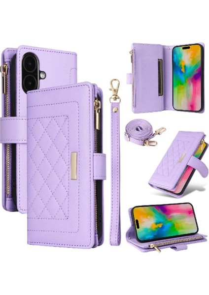 IPhone 16 Için Flip Case Artı Darbeye Cüzdan Kart Yuvaları Kayış (Yurt Dışından) fırsatları