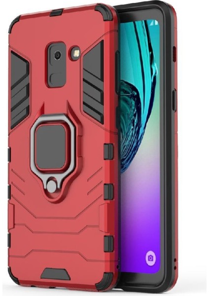 Halka Araba Dağı Kickstand Kılıf Samsung Galaxy A8 2018 Kickstand Metal (Yurt Dışından)