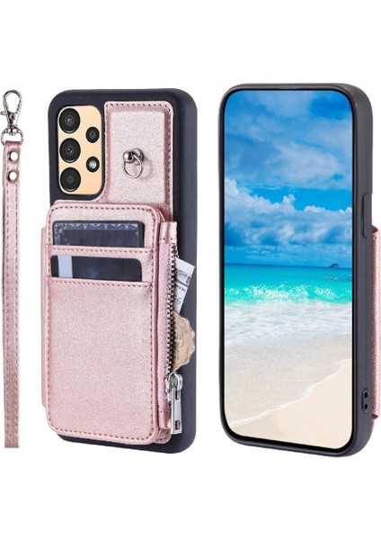 Cüzdan Kılıf Samsung Galaxy A14 4g/5g 3 Büyük Kart Kickstand Flip Folio (Yurt Dışından) fırsatları