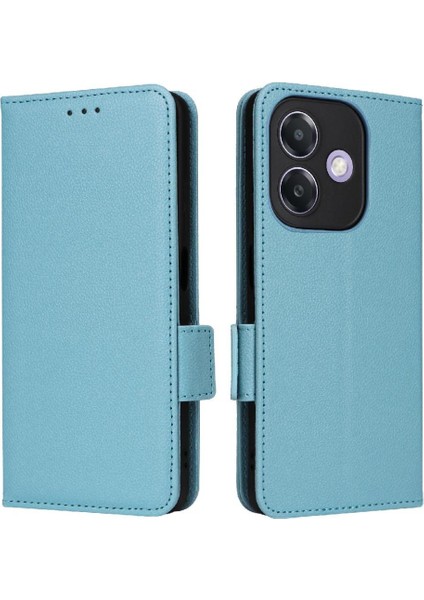 Oppo Için Flip Case A3X 4g/5g Cüzdan Kart Yuvaları Tutucu Yan Toka Manyetik (Yurt Dışından)