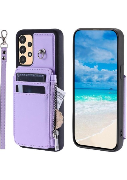 Cüzdan Kılıf Samsung Galaxy Için A52S 5g Flip Folio Kılıf 3 Büyük Kart Rfıd (Yurt Dışından)