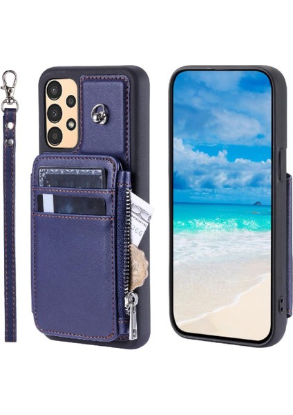 Cüzdan Kılıf Samsung Galaxy Için A53 5g Pu Deri 3 Büyük Kart Rfıd Flip (Yurt Dışından)