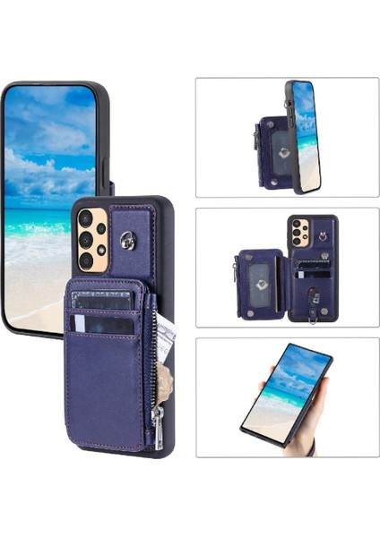 Cüzdan Kılıf Samsung Galaxy Için A53 5g Pu Deri 3 Büyük Kart Rfıd Flip (Yurt Dışından) fırsatları