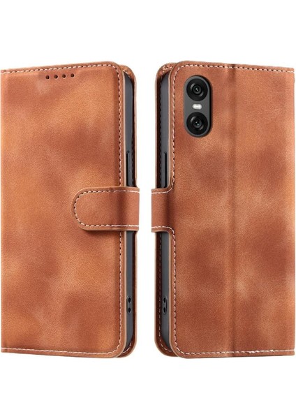 Sony Xperia 10 Vı Için Flip Case Manyetik Pu Deri Bilek Kayışı Kickstand (Yurt Dışından) indirimleri