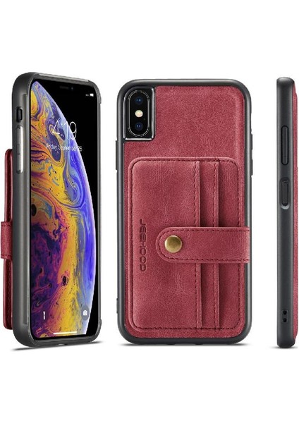 IPhone X/xs Cüzdan Manyetik Kablosuz Şarj Rfıd Engelleme Için Kılıf (Yurt Dışından)