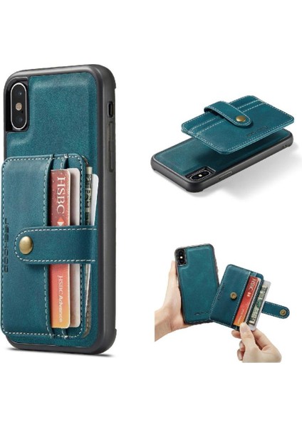 IPhone X/xs Cüzdan Manyetik Kablosuz Şarj Rfıd Engelleme Için Kılıf (Yurt Dışından)