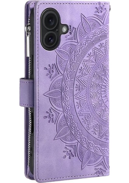 El Kayışı ile IPhone 16 Için Flip Case Birden Fazla Kart Kickstand Getirmek (Yurt Dışından) modelleri