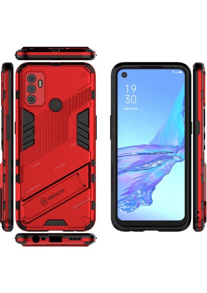 Oppo A53 4g Kickstand Koruyucu Kapak Için Kılıf Sağlam Askeri (Yurt Dışından)