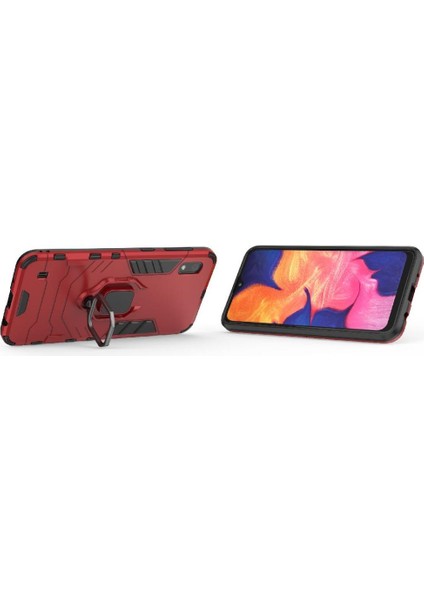 Halka Araba Dağı Kickstand Kılıf Samsung Galaxy A10/M10 Kickstand Sınıf (Yurt Dışından) modelleri