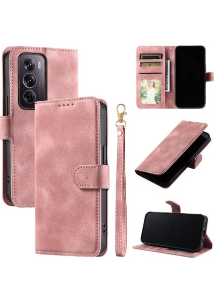 Oppo Oppo 12 Pro 5g Için Flip Case Manyetik Bilek Kayışı Pu Deri Cüzdan (Yurt Dışından) indirimleri