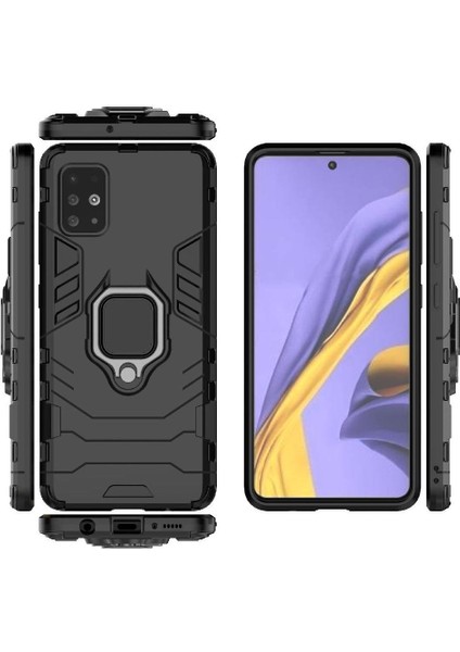 Halka Araba Dağı Kickstand Kılıf Samsung Galaxy A51 4G/M40S Kickstand (Yurt Dışından)