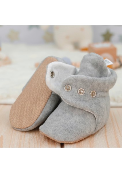 Polar Bebek Pandufu, Kaydırmaz Taban, Ev Botu, Kreş Ayakkabısı Patik, Gri fiyatları