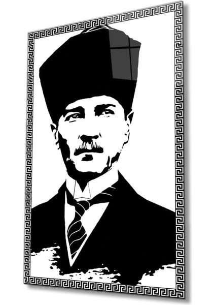 Teknoo- Atatürk Cam Tablo 4 mm Dayanıklı Temperli Cam