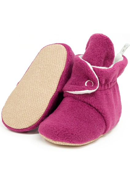 Polar Bebek Pandufu, Kaydırmaz Taban, Ev Botu, Kreş Ayakkabısı Patik, Mor